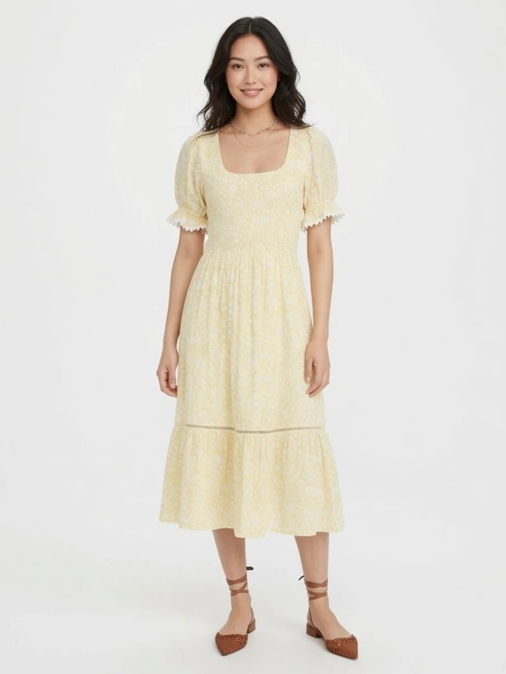 Revolve Lost + Wander Sweet Summer Daze Midi Dress NWT X Small